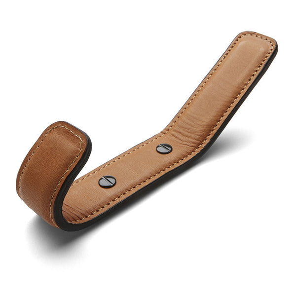 Leather sales coat hook