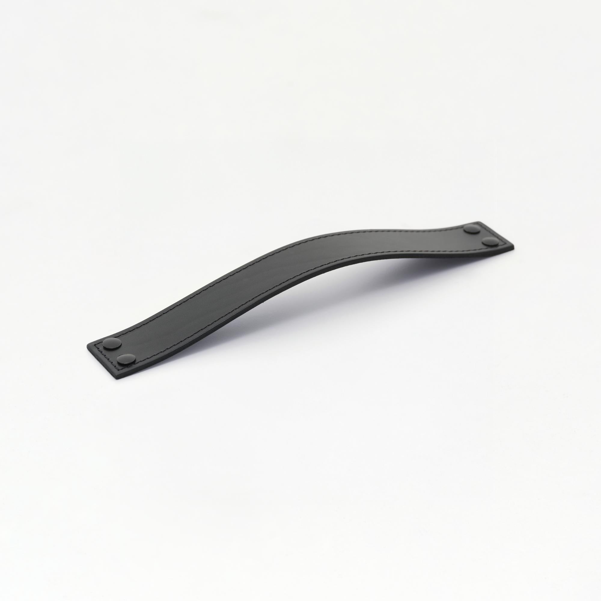 01 Leather Handle 260mm - Black Double Fixing