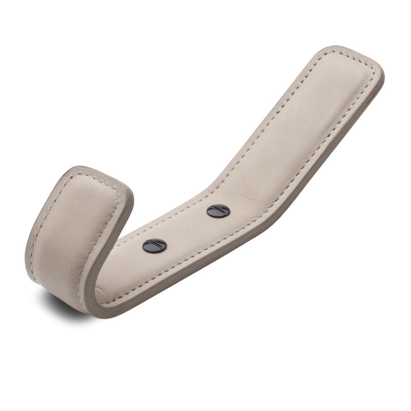 Leather Full Coat Hook Classic Grey MadeMeasure