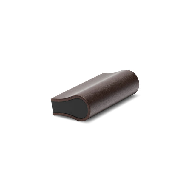 Leather Bound Pull 04 | Chocolate | Black Core | 52mm Length