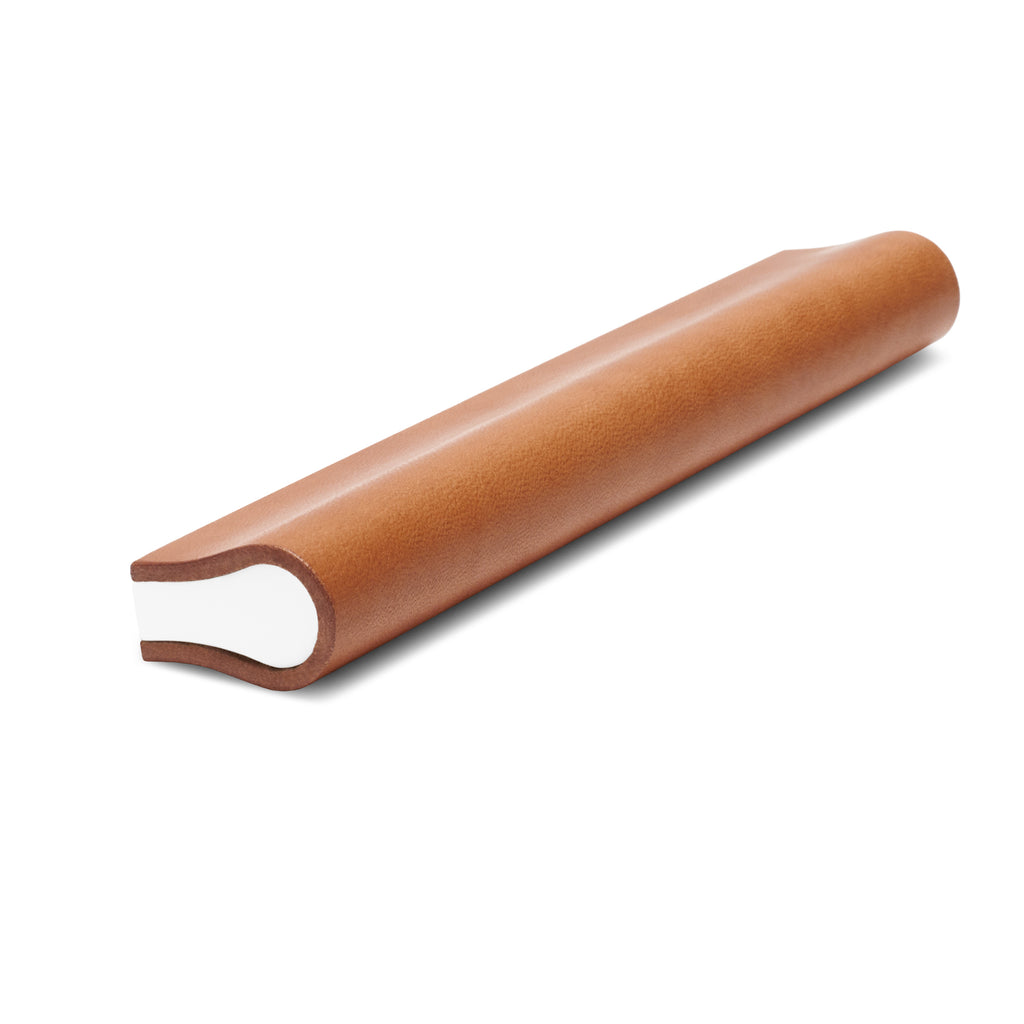 Leather Bound Pull 03 | Saddle Tan | White Core | 148mm Length