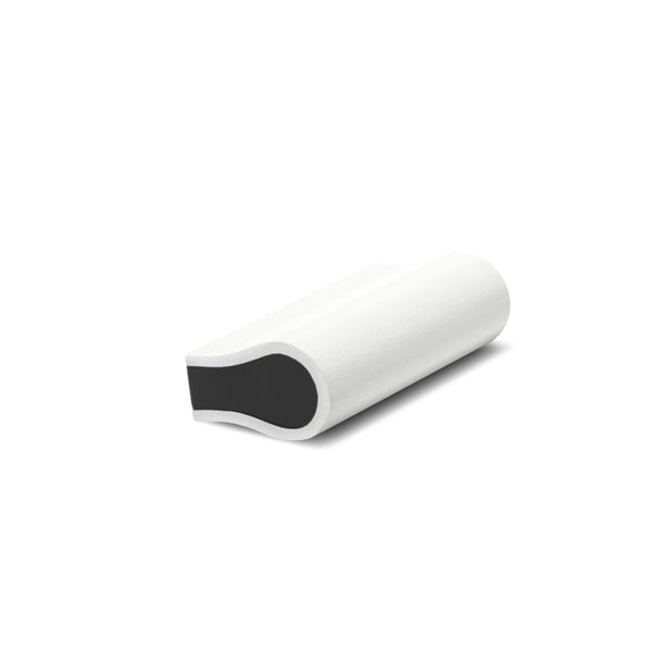 Leather Bound Pull 04 | White | Black Core | 52mm Length