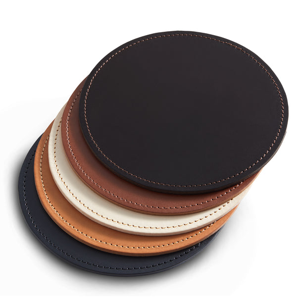 Leather Mat | Round | Colour Options 6-10 from