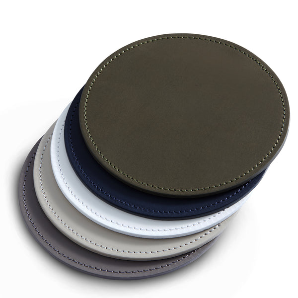 Leather Mat | Round | Colour Options 1-5 from