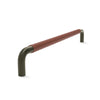 Contour Cabinetry Handle | Olive with British Tan Leather Wrap | from