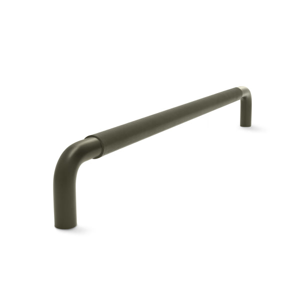 Contour Cabinetry Handle | Olive with Olive Leather Wrap | from