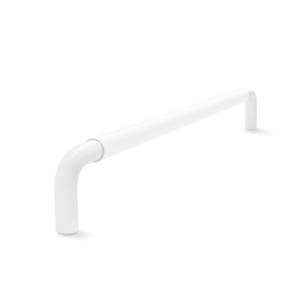 Contour Cabinetry Handle | White Satin with White Leather Wrap | from