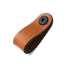 Leather Rounded Tab | Contrast Stitch | Saddle Tan (Fixing Included)